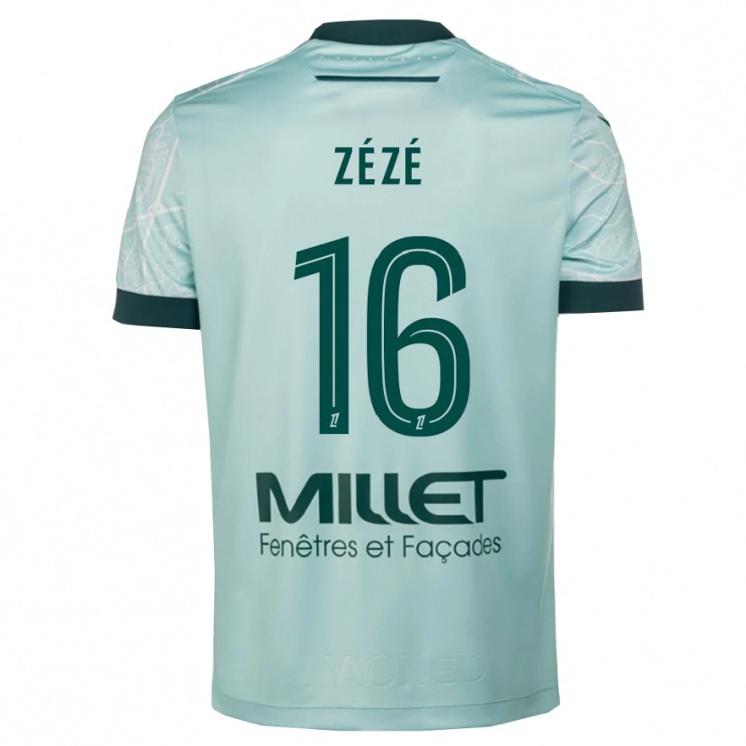 Danxen Donna Maglia Yanel Zézé #16 Verde Bianco Kit Gara Away 2025/26 Maglietta