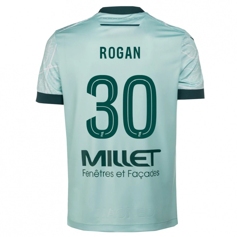 Danxen Donna Maglia Manja Rogan #30 Verde Bianco Kit Gara Away 2025/26 Maglietta