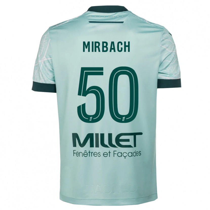 Danxen Donna Maglia Alexis Mirbach #50 Verde Bianco Kit Gara Away 2025/26 Maglietta