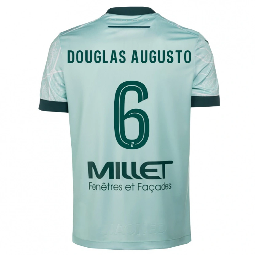 Danxen Donna Maglia Douglas Augusto #6 Verde Bianco Kit Gara Away 2025/26 Maglietta