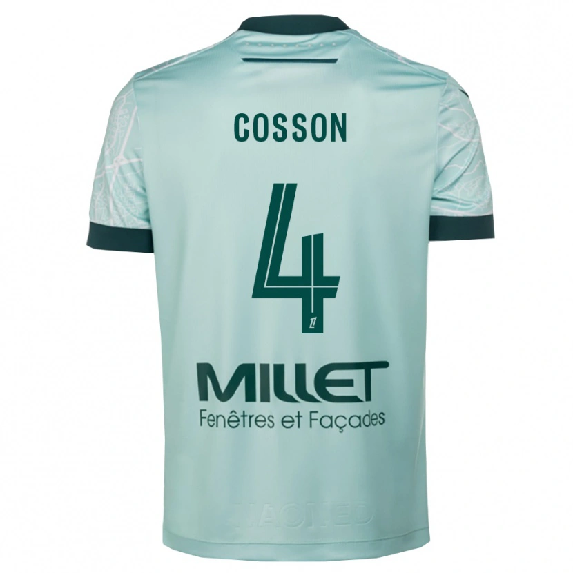 Danxen Donna Maglia Maureen Cosson #4 Verde Bianco Kit Gara Away 2025/26 Maglietta