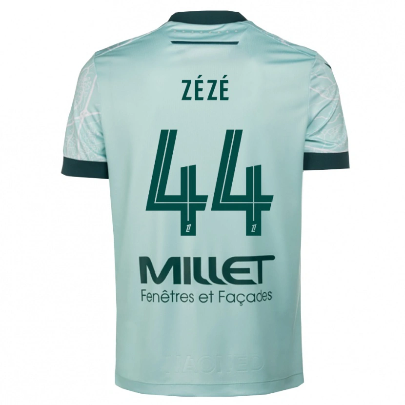 Danxen Donna Maglia Nathan Zézé #44 Verde Bianco Kit Gara Away 2025/26 Maglietta