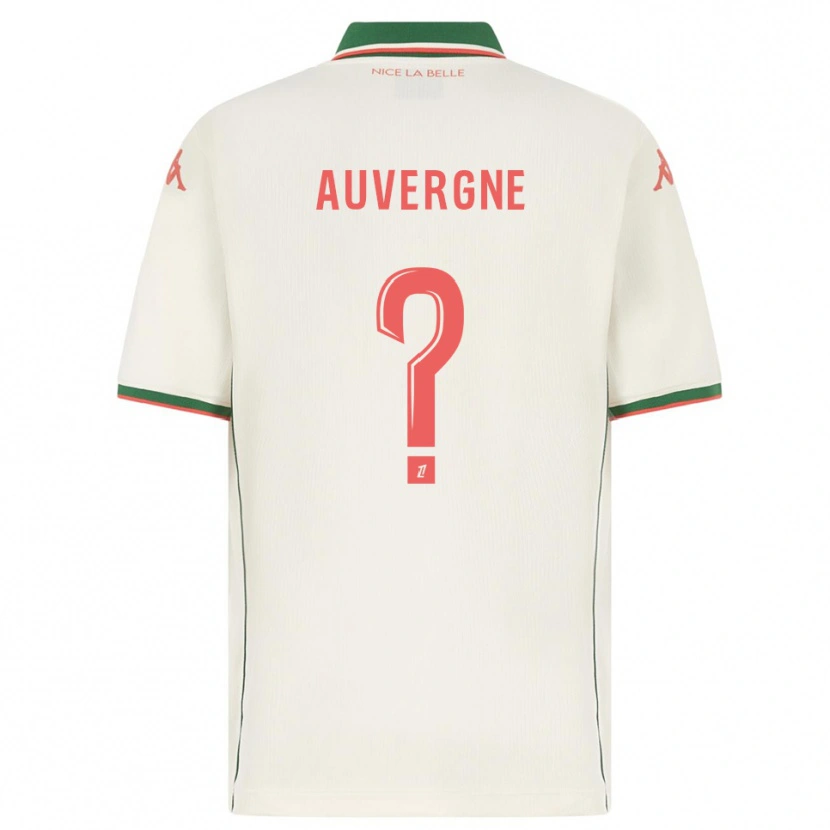 Danxen Donna Maglia Dorian Auvergne #0 Bianco Verde Kit Gara Away 2025/26 Maglietta