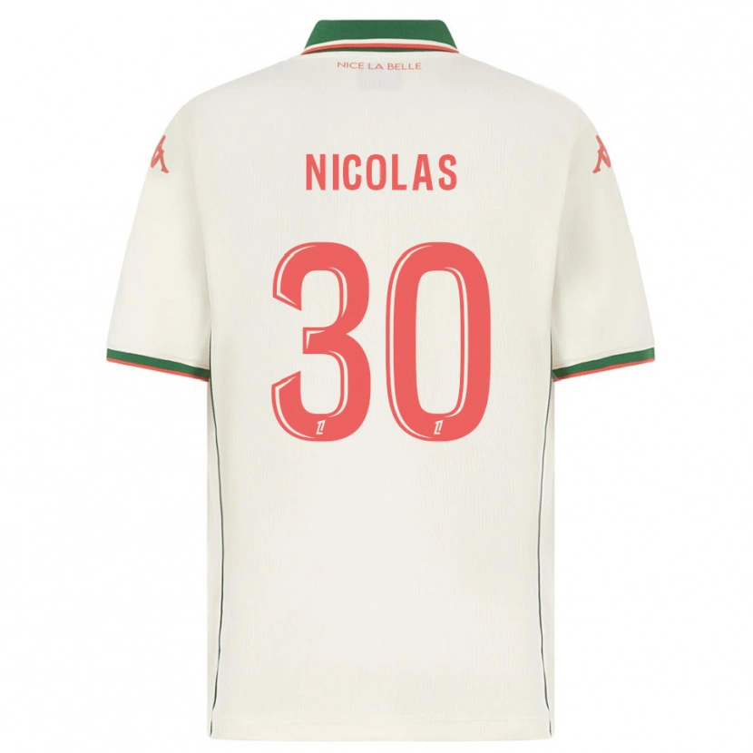 Danxen Donna Maglia Lina-Lou Nicolas #30 Bianco Verde Kit Gara Away 2025/26 Maglietta
