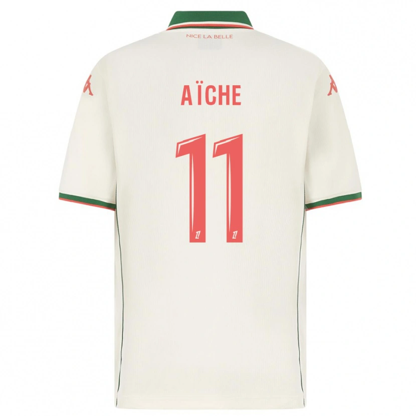 Danxen Donna Maglia Yassine Aïche #11 Bianco Verde Kit Gara Away 2025/26 Maglietta