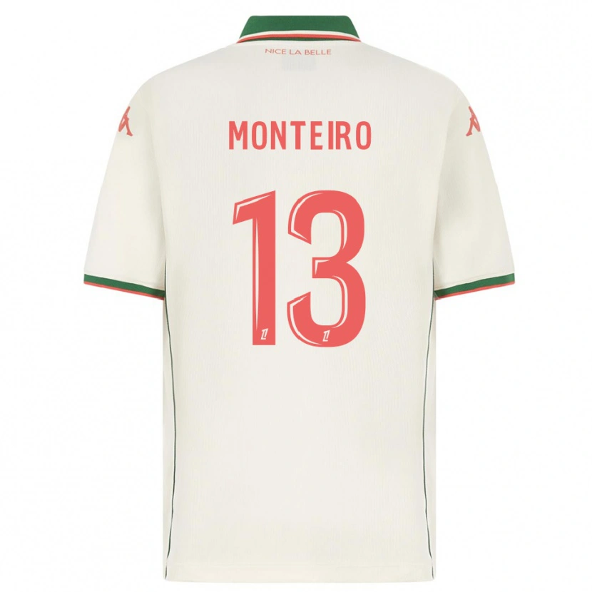 Danxen Donna Maglia Laurenzo Monteiro #13 Bianco Verde Kit Gara Away 2025/26 Maglietta