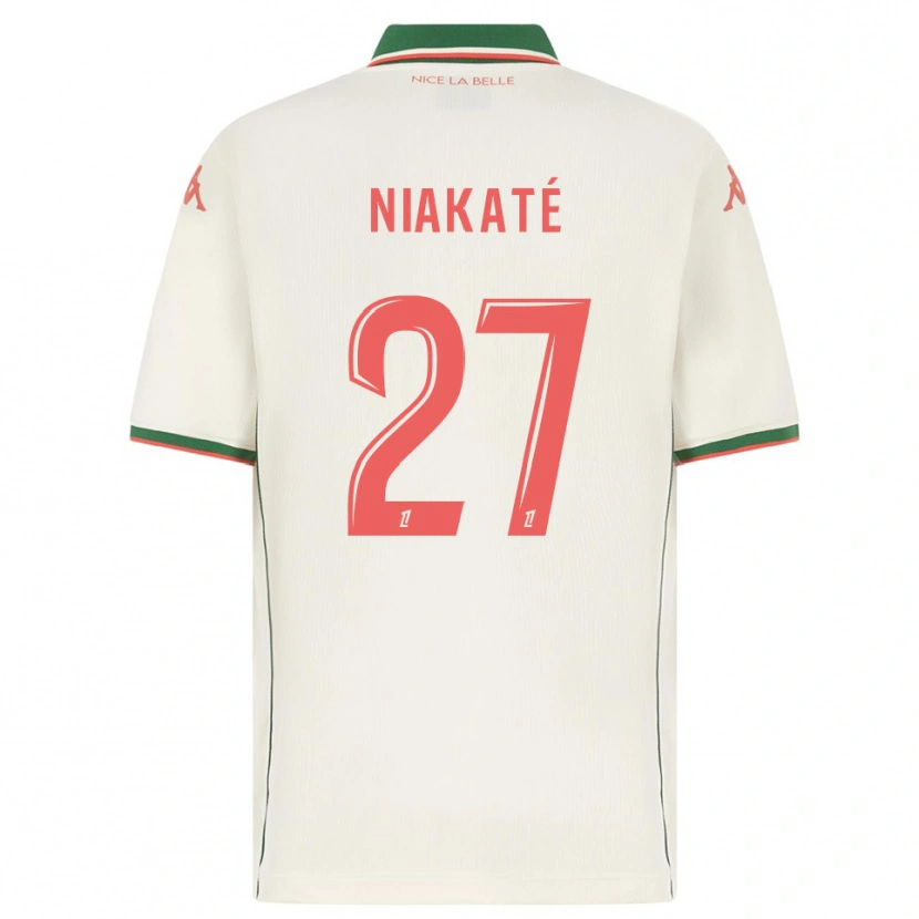 Danxen Donna Maglia Yakaré Niakaté #27 Bianco Verde Kit Gara Away 2025/26 Maglietta