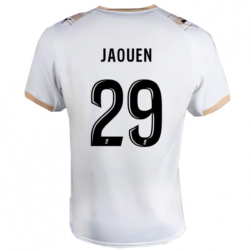 Danxen Donna Maglia Ewen Jaouen #29 Bianco Nero Kit Gara Away 2025/26 Maglietta
