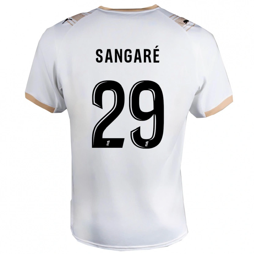 Danxen Donna Maglia Hawa Sangaré #29 Bianco Nero Kit Gara Away 2025/26 Maglietta