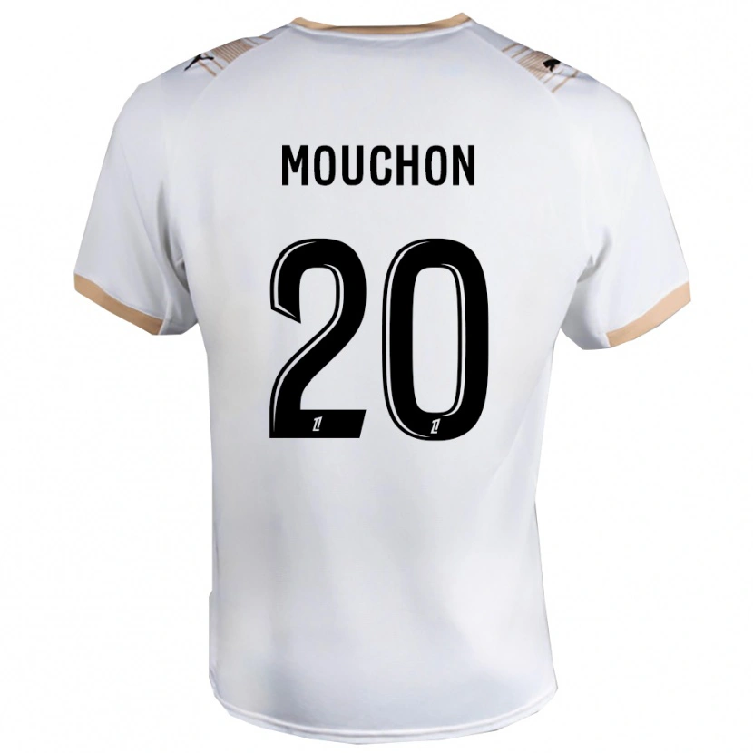 Danxen Donna Maglia Noemie Mouchon #20 Bianco Nero Kit Gara Away 2025/26 Maglietta
