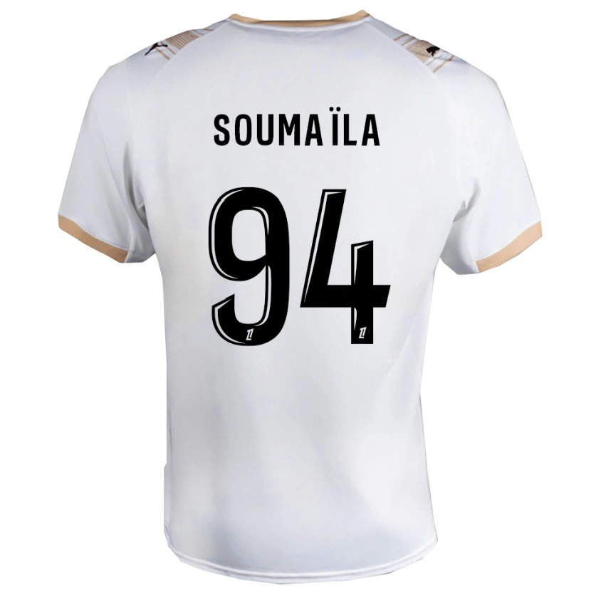 Danxen Donna Maglia Soumaïla Sylla #94 Bianco Nero Kit Gara Away 2025/26 Maglietta