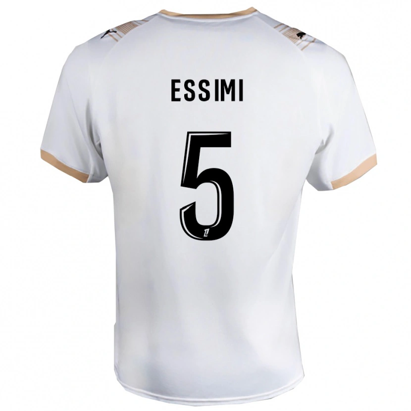 Danxen Donna Maglia Marlène Essimi #5 Bianco Nero Kit Gara Away 2025/26 Maglietta