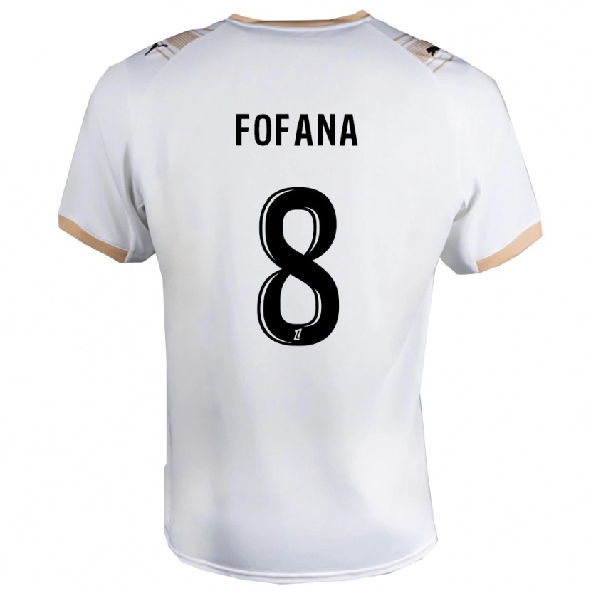 Danxen Donna Maglia Yaya Fofana #8 Bianco Nero Kit Gara Away 2025/26 Maglietta