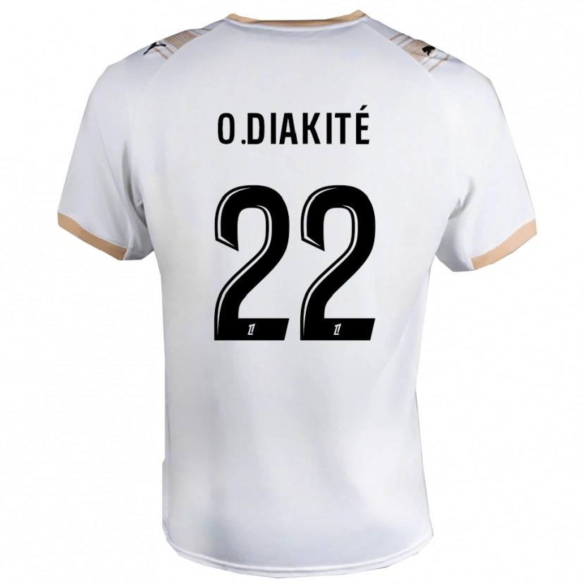 Danxen Donna Maglia Oumar Diakité #22 Bianco Nero Kit Gara Away 2025/26 Maglietta