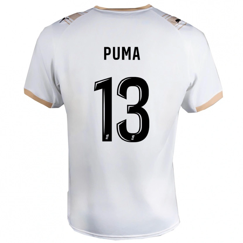 Danxen Donna Maglia Isaac Puma #13 Bianco Nero Kit Gara Away 2025/26 Maglietta