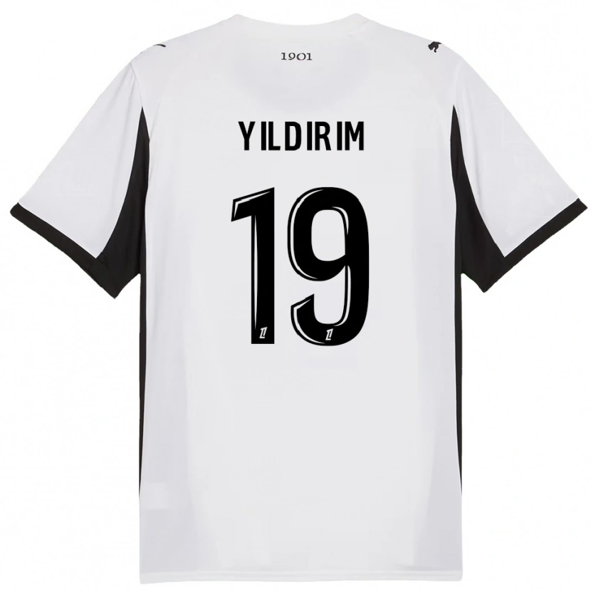 Danxen Donna Maglia Bertuğ Yıldırım #19 Bianco Nero Kit Gara Away 2025/26 Maglietta