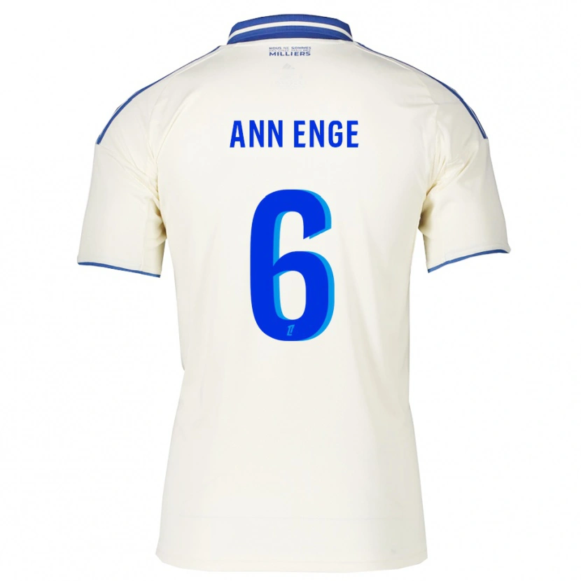 Danxen Donna Maglia Sierra Ann Enge #6 Champagne Blu Kit Gara Away 2025/26 Maglietta