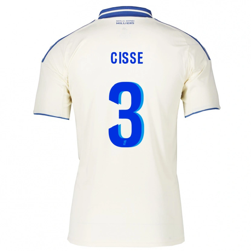 Danxen Donna Maglia Louis Cisse #3 Champagne Blu Kit Gara Away 2025/26 Maglietta