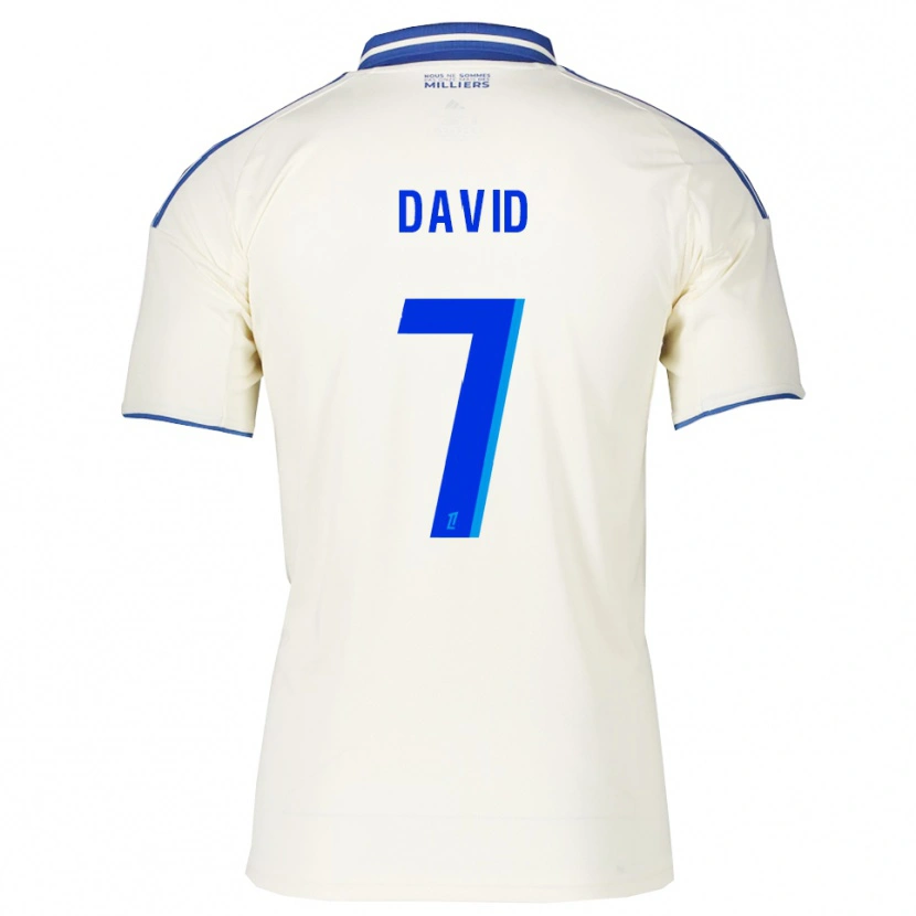 Danxen Donna Maglia David Kaiki #7 Champagne Blu Kit Gara Away 2025/26 Maglietta