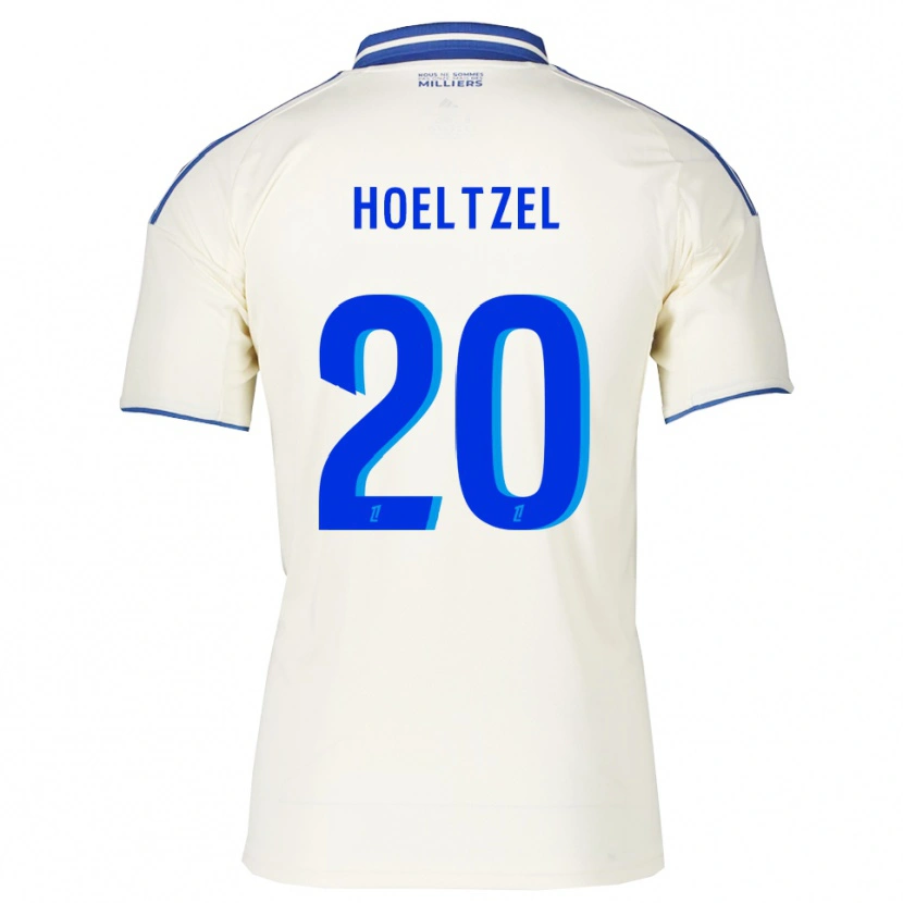 Danxen Donna Maglia Mégane Hoeltzel #20 Champagne Blu Kit Gara Away 2025/26 Maglietta