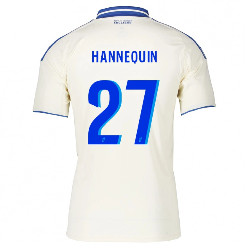 Danxen Donna Maglia Laurine Hannequin #27 Champagne Blu Kit Gara Away 2025/26 Maglietta
