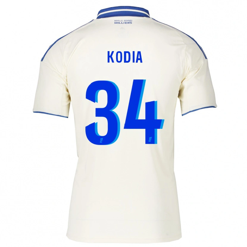 Danxen Donna Maglia Ghianny Kodia #34 Champagne Blu Kit Gara Away 2025/26 Maglietta