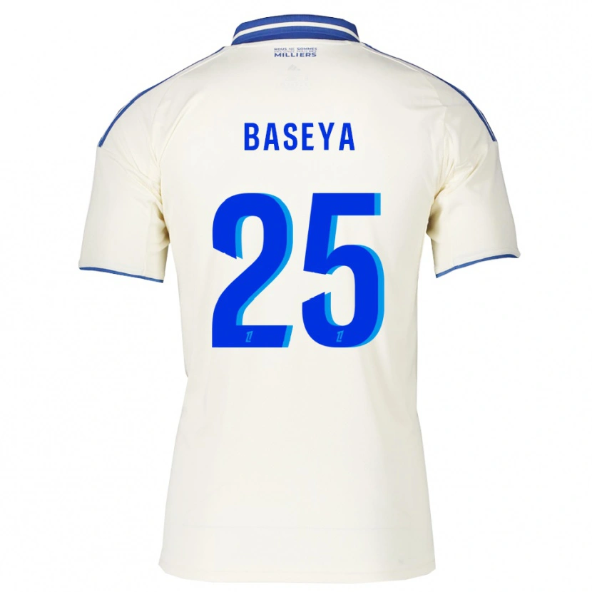 Danxen Donna Maglia Steven Baseya #25 Champagne Blu Kit Gara Away 2025/26 Maglietta