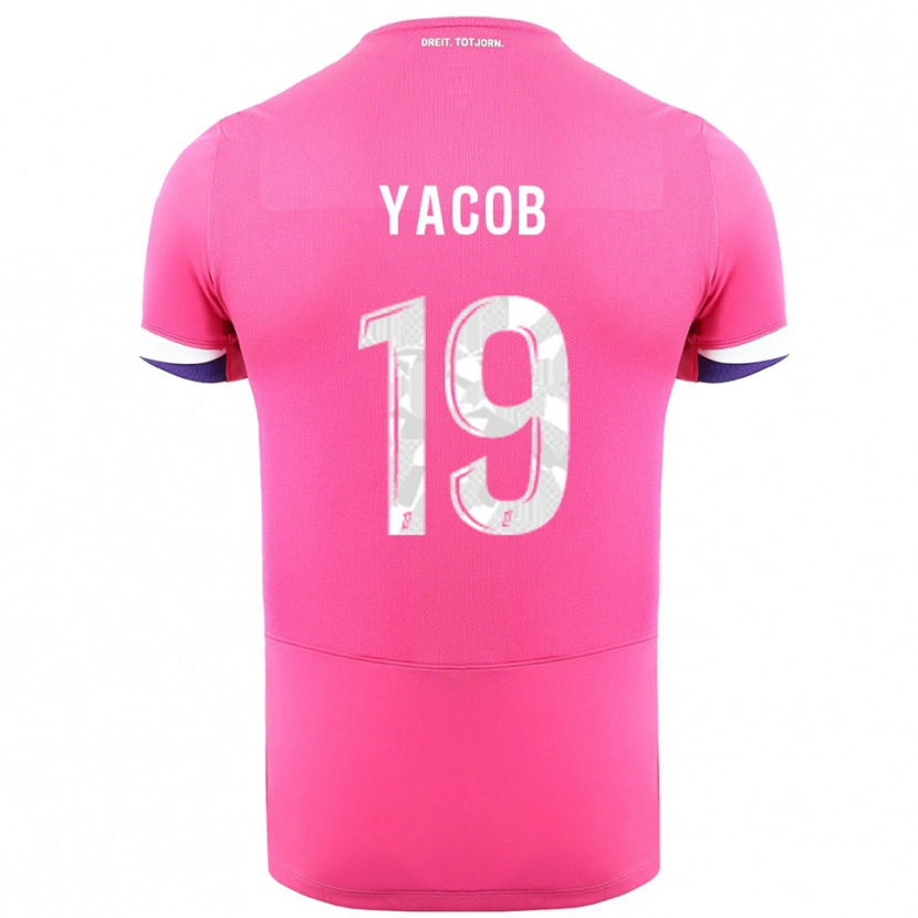 Danxen Donna Maglia Ilana Yacob #19 Rosa Bianco Kit Gara Away 2025/26 Maglietta