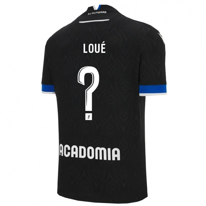 Danxen Donna Maglia Mathis-Tony Loué #0 Nero Bianco Kit Gara Away 2025/26 Maglietta