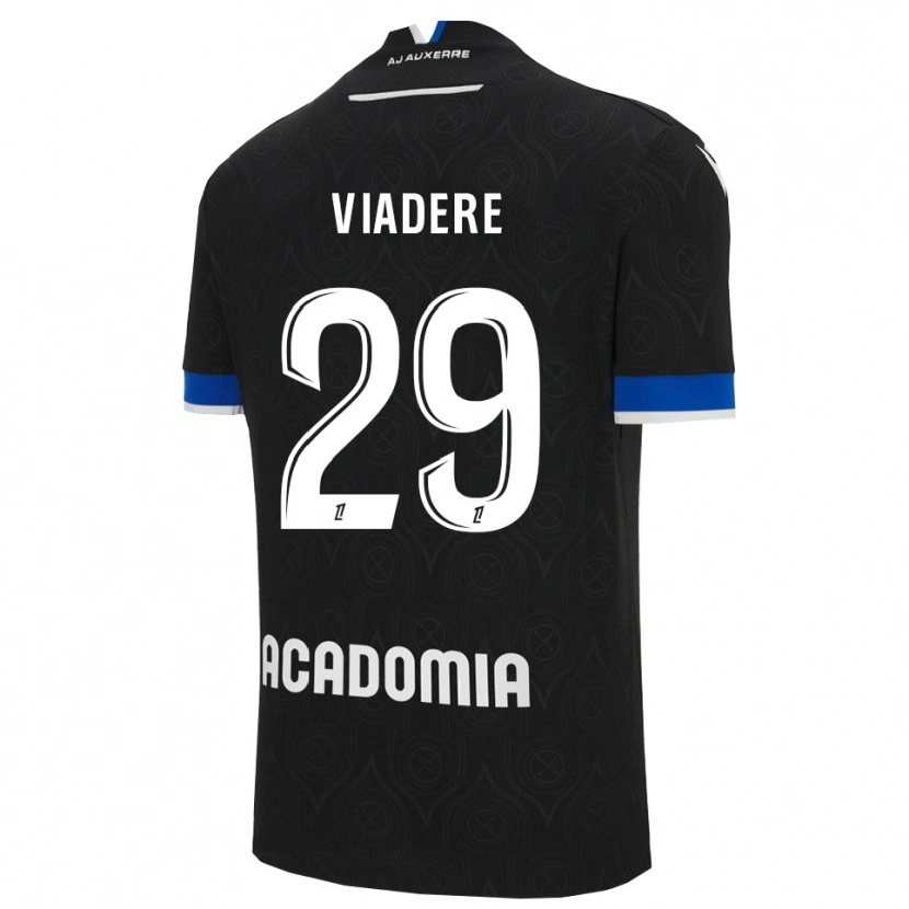 Danxen Donna Maglia Ben Viadere #29 Nero Bianco Kit Gara Away 2025/26 Maglietta