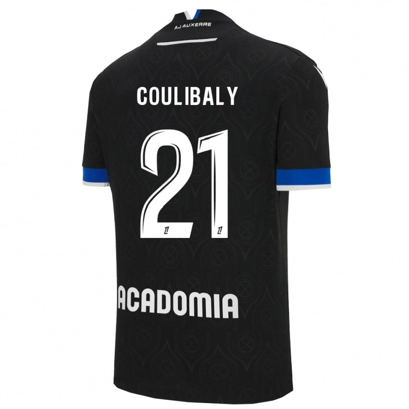 Danxen Donna Maglia Lasso Coulibaly #21 Nero Bianco Kit Gara Away 2025/26 Maglietta