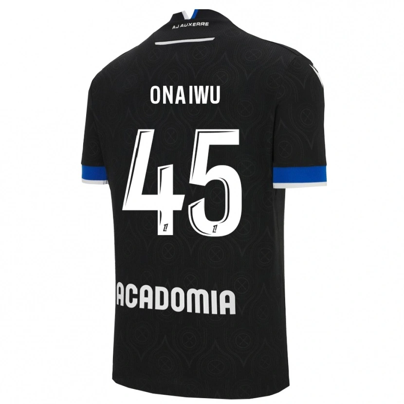 Danxen Donna Maglia Ado Onaiwu #45 Nero Bianco Kit Gara Away 2025/26 Maglietta