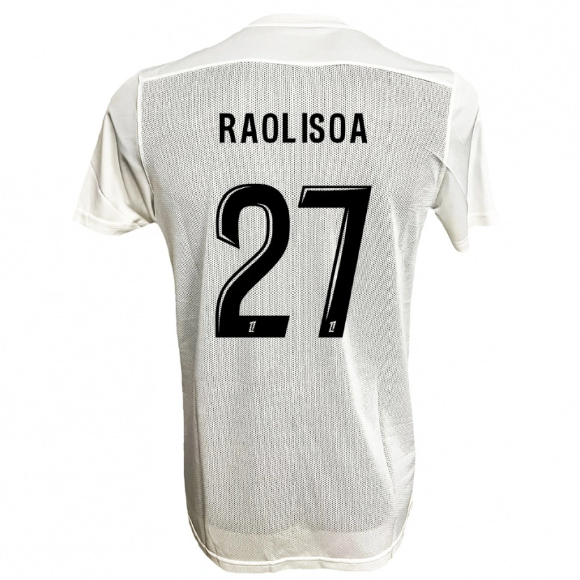 Danxen Donna Maglia Lilian Raolisoa #27 Nero Bianco Kit Gara Away 2025/26 Maglietta