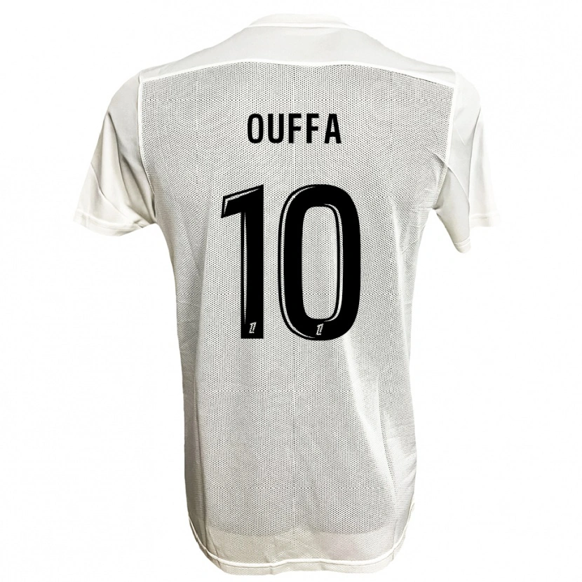 Danxen Donna Maglia Rayan Ouffa #10 Nero Bianco Kit Gara Away 2025/26 Maglietta