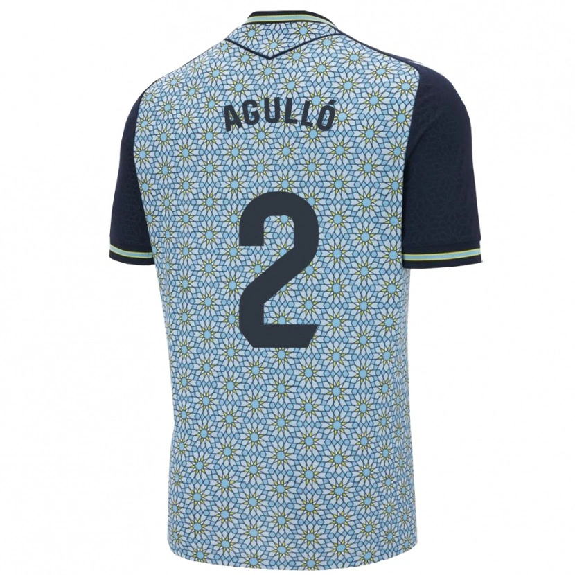 Danxen Donna Maglia Vicente Agulló #2 Blu Blu Scuro Kit Gara Away 2025/26 Maglietta