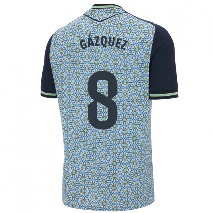 Danxen Donna Maglia Joan Gázquez #8 Blu Blu Scuro Kit Gara Away 2025/26 Maglietta