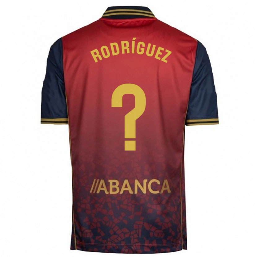 Danxen Donna Maglia Carlos Rodríguez #0 Rosso Blu Scuro Kit Gara Away 2025/26 Maglietta