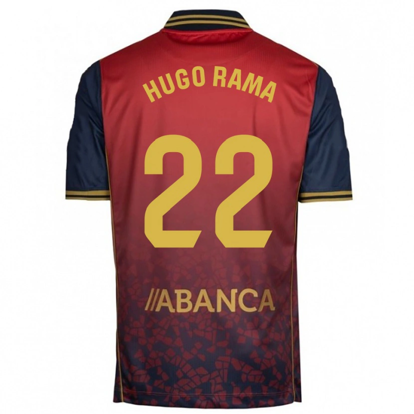 Danxen Donna Maglia Hugo Rama #22 Rosso Blu Scuro Kit Gara Away 2025/26 Maglietta