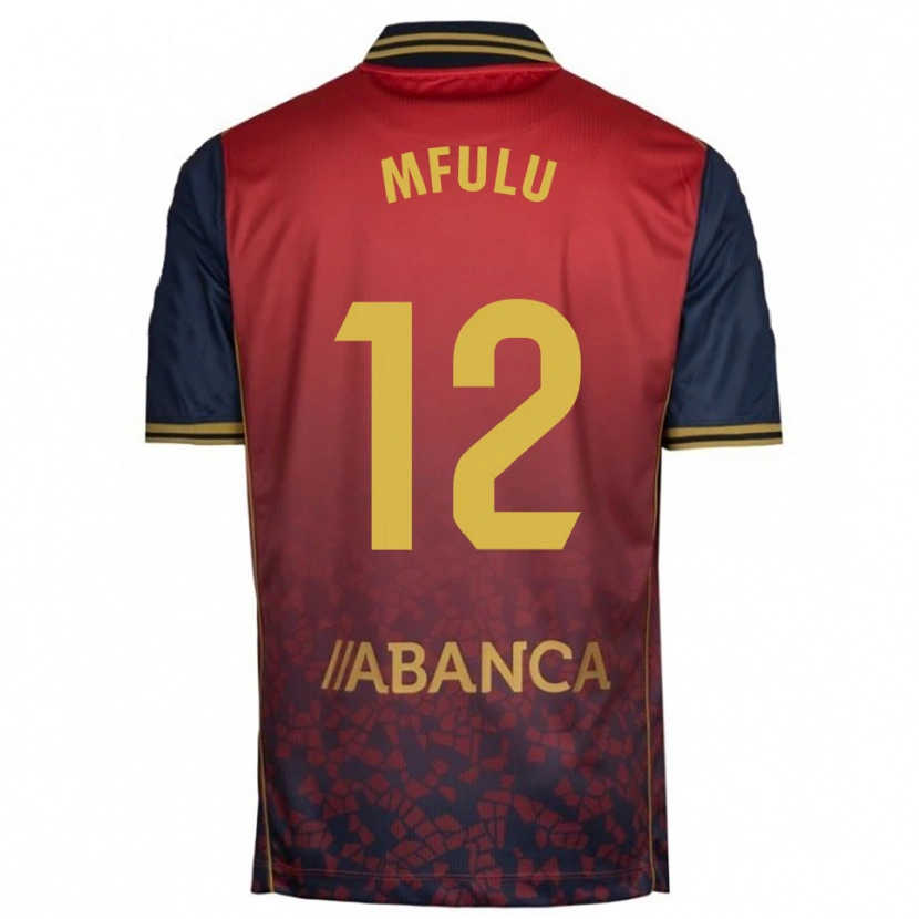 Danxen Donna Maglia Nuke Mfulu #12 Rosso Blu Scuro Kit Gara Away 2025/26 Maglietta