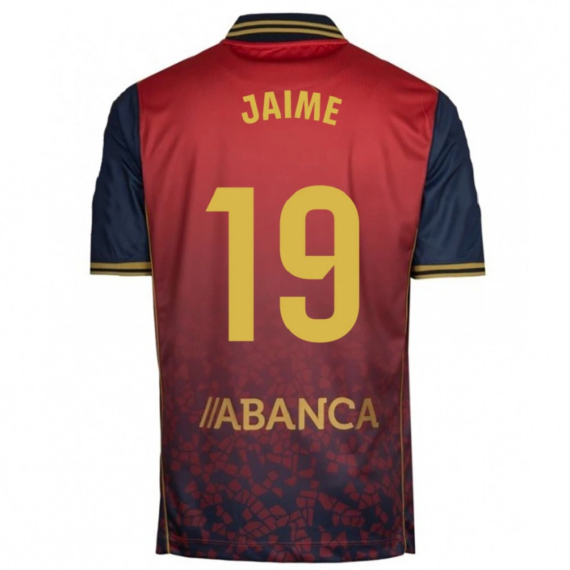 Danxen Donna Maglia Jaime Sánchez #19 Rosso Blu Scuro Kit Gara Away 2025/26 Maglietta