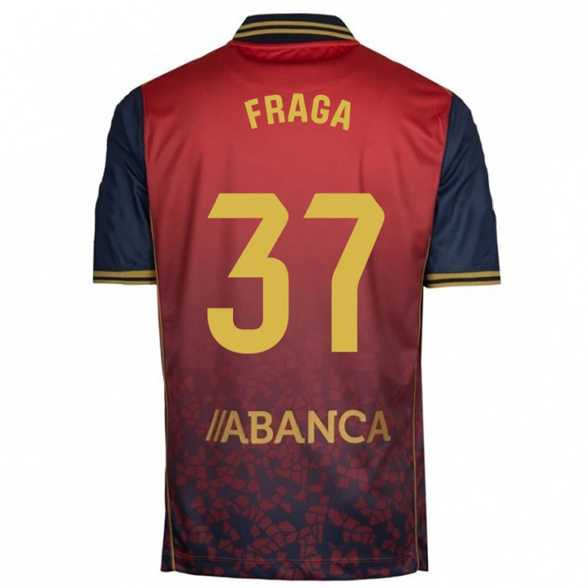 Danxen Donna Maglia Álvaro Fraga #37 Rosso Blu Scuro Kit Gara Away 2025/26 Maglietta