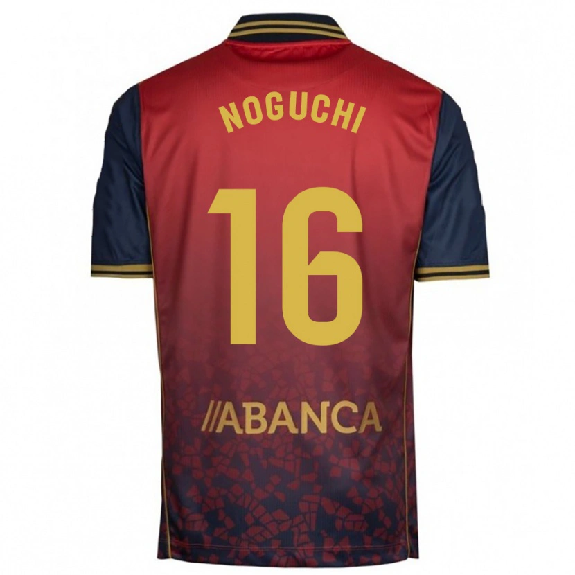 Danxen Donna Maglia Ayaka Noguchi #16 Rosso Blu Scuro Kit Gara Away 2025/26 Maglietta