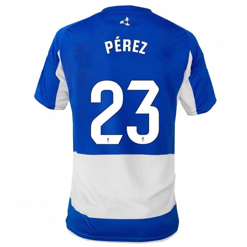 Danxen Donna Maglia Lucas Pérez #23 Blu Bianco Kit Gara Away 2025/26 Maglietta