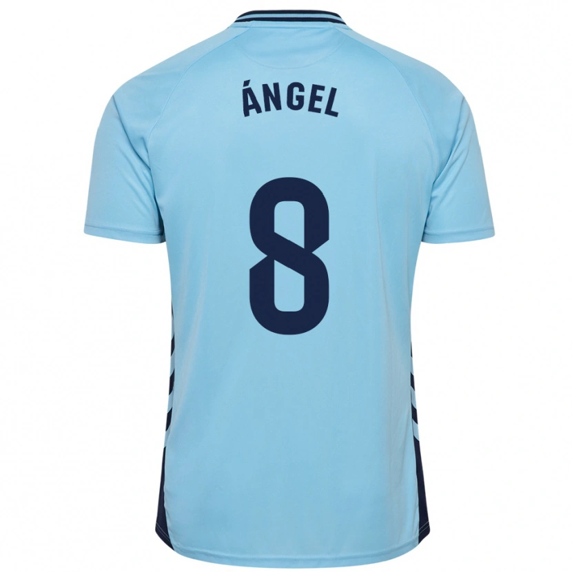 Danxen Donna Maglia José Ángel #8 Azzurro Kit Gara Away 2025/26 Maglietta