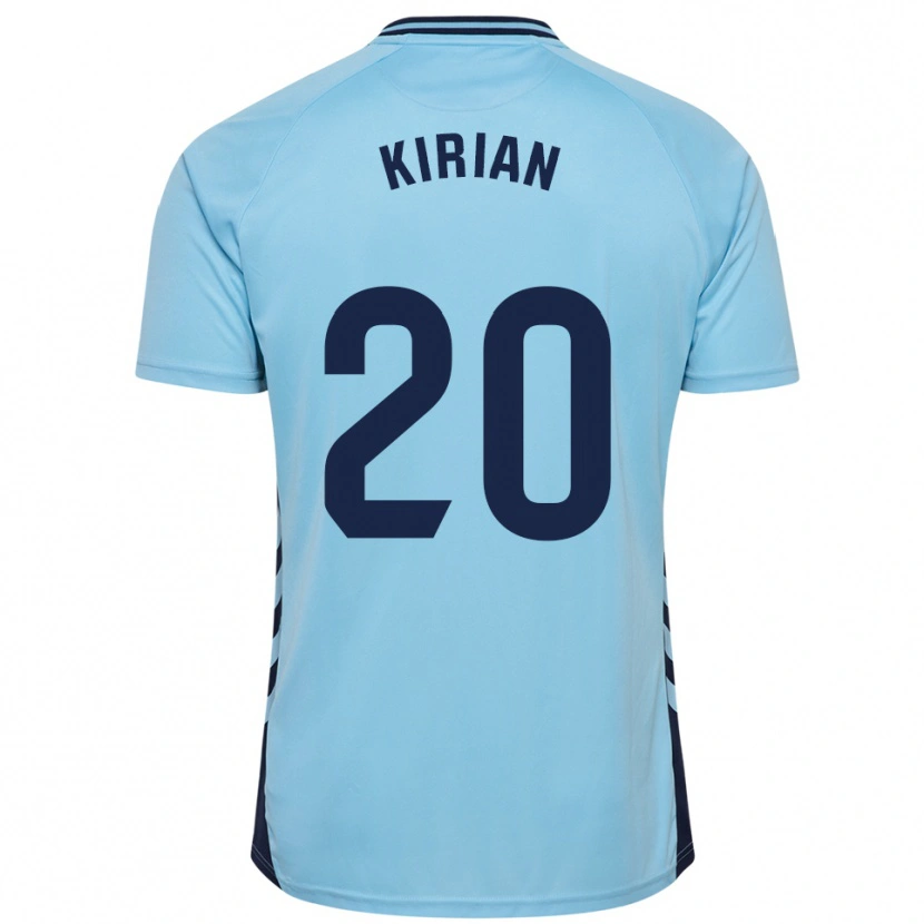Danxen Donna Maglia Kirian Rodríguez #20 Azzurro Kit Gara Away 2025/26 Maglietta