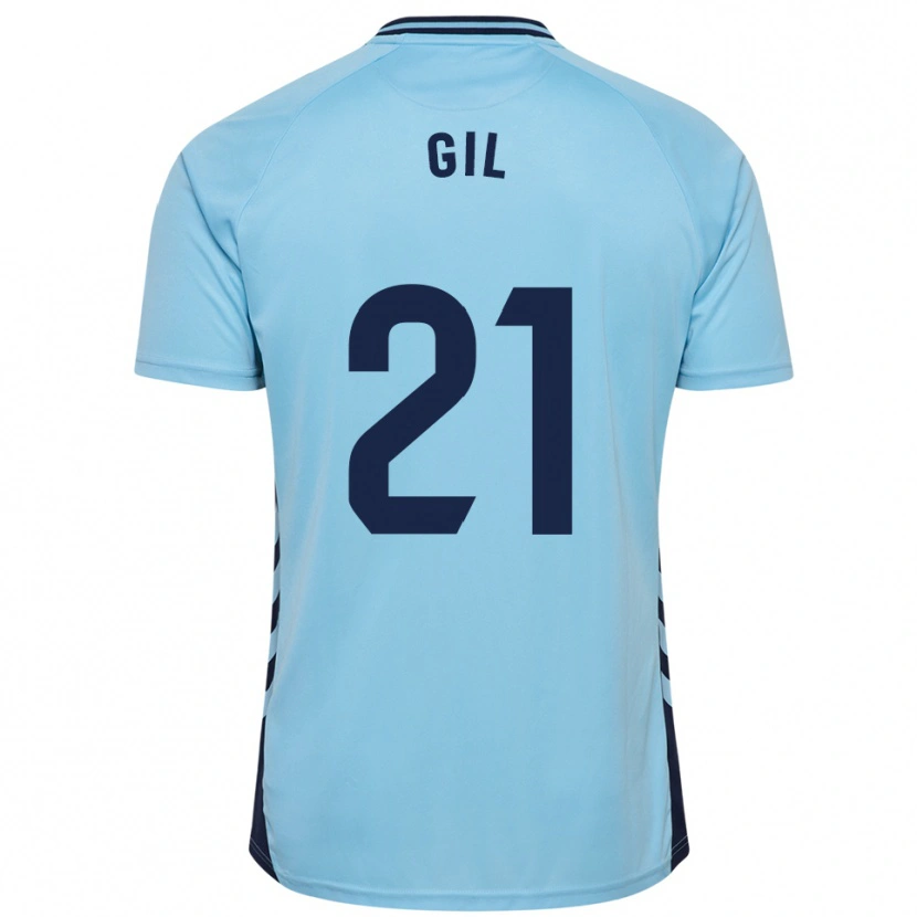 Danxen Donna Maglia Iván Gil #21 Azzurro Kit Gara Away 2025/26 Maglietta