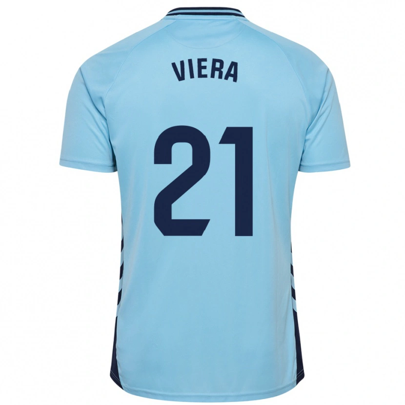 Danxen Donna Maglia Jonathan Viera #21 Azzurro Kit Gara Away 2025/26 Maglietta