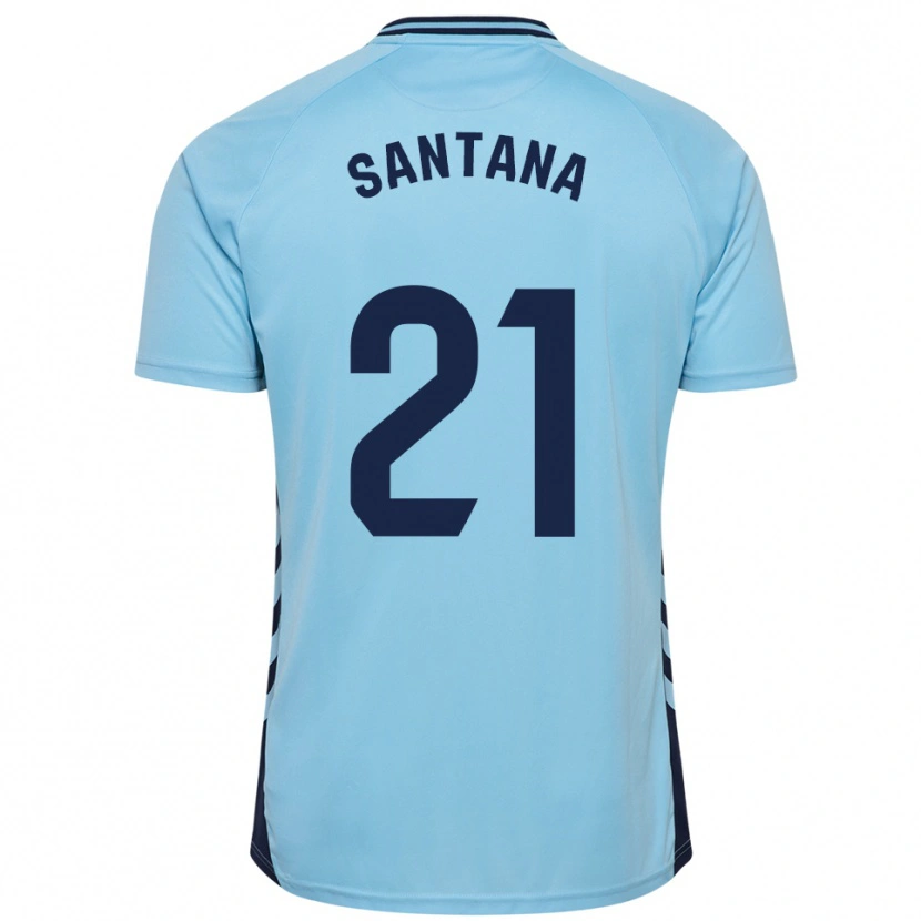 Danxen Donna Maglia Yadam Santana #21 Azzurro Kit Gara Away 2025/26 Maglietta