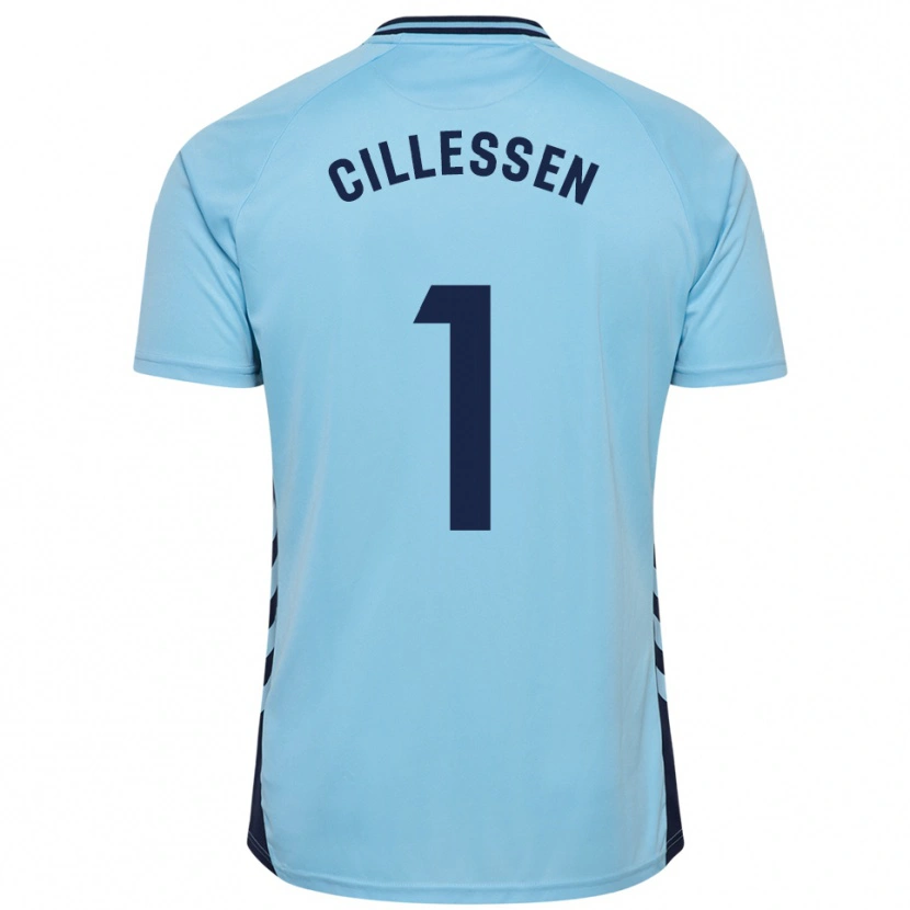 Danxen Donna Maglia Jasper Cillessen #1 Azzurro Kit Gara Away 2025/26 Maglietta