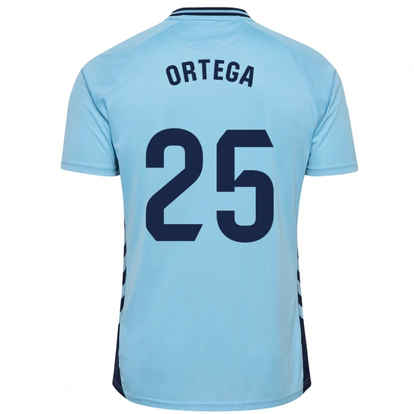 Danxen Donna Maglia Edián Ortega #25 Azzurro Kit Gara Away 2025/26 Maglietta